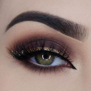 smokey eyes glitter