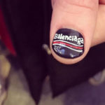 nail art logo balenciaga