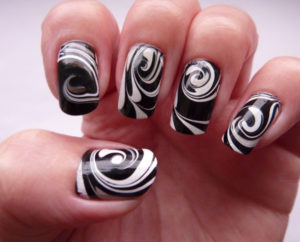 watermarble bianco e nero