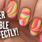 watermarble nails