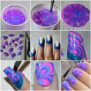 watermarble nails