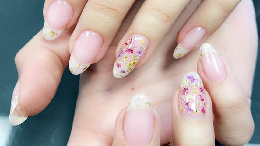 nail art autunno_fiori secchi_